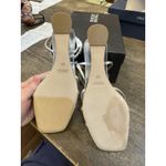 Badgley Mischka Jewel LEXIE Wedge Wedding Party Sandal, Silver Size 9.5 Photo 6