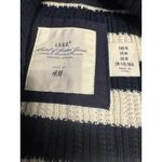 L.O.G.G. by H&M Medium Striped Button Up Shawl Collar Knit Cardigan size M Blue Photo 2
