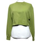 Apparis Isabel Cropped Sweatshirt Women’s Size Small Epson Green Organic Cotton Photo 1