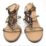 Giuseppe Zanotti gypsy beaded sandals, size 9, made in Italy Photo 4