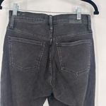 Madewell Womens Classic Straight Jeans in Lunar Wash Charcoal Black Size 25 Photo 8