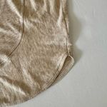 Anthropologie  oatmeal colored short sleeved body top Photo 3