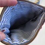 NWT Travelti Striped 3 Star canvas and Leather Crossbody Bag Photo 4