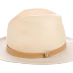 Rag and Bone  Neutral Straw Hat with Cotton Brim Photo 0