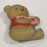 Signed GGI Costume Brooch Pin Plastic Valentine Bear Photo 0