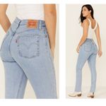 Levi's Levi’s 501 Fray Hem Skinny Jeans Size 27 Light Wash Photo 3