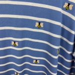 Talbots Womens Stripe Embroidered Bee Crewneck Sweater Sz 2X Pullover Preppy Photo 3