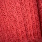 Calligraphie Rust Orange Pointelle Knit Scallop Trim Sleeveless Sweater Dress M Size M Photo 5