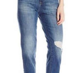 DL1961  Goldie distressed cropped high rise size 26 jeans Photo 0