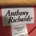 Anthony Richards Patio Dress Mumu-Large-Short Sleeve-Embroidered Yoke-Pockets Photo 7