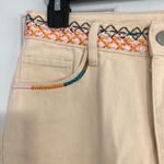 Cider  new cream wide leg embroidered jeans festival concert fall size‎ small NWT Photo 5