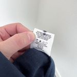 Frank And Oak [] Navy Blue Ruffle Hem Faux Button Down Midi Dress NWT Size XL Photo 8