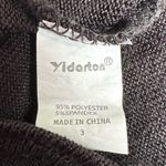 🔃Yidarton Gray And Black Front Twist Short Sleeve Shirt Size L Photo 4