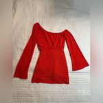 Privacy Please NWOT  x Revolve Chloe off one shoulder red mini dress Photo 3