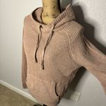 American Eagle Unisex Size S Pink Hoodie Knit Sweater Pocket Casual Lounge Cozy Photo 1