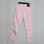 Levi's 501 Scraped Pale Mauve Pink Jeans sz 27 Photo 3