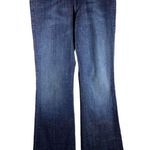 AG The Club Embroidered Dark Wash Denim Flare Boot Cut Jeans Size 30 Blue Photo 0