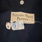 VINTAGE women's navy shirt dress Blue Size 10P Photo 5