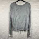 Barefoot Dreams  NWT Light Grey Crinkle Jersey Lounge Top Photo 6