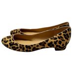 J.Crew Lily Leopard Print Calf Hair Leather Round Toe Shoes Size 8.5 Photo 1