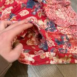 Angie Red and Pink Floral Shorts. Size small Photo 3