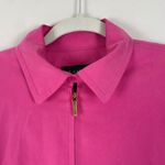 Ralph Lauren Lauren ‎ Women's S Pink 100% Silk Jacket Full Zip Lightweight Spring Photo 1