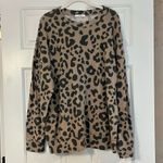 Cherish  Women’s Leopard Soft Sweatshirt Medium Photo 1