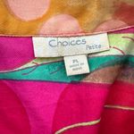 Choices Jacket Vibrant Colorful Floral Sequin Bead Embellished Size Petite Large Pink Photo 6