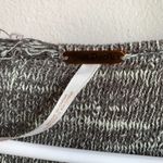 Free People Heathered Gray Deep V Faux Wrap Sweater Photo 4