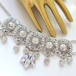 ZARA New!  Glass Stones Choker Photo 0