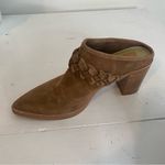 Dolce Vita Serla Leather Truffle Suede Heeled Mule Shoe 10 Tan Photo 10