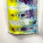 Crown & Ivy  Sz 16‎ Capri Jeans Handmade Tie Dye Denim Yellow Purple Raw Hem 1478 Photo 13