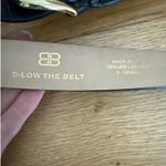 B-low the Belt  Leather Belt Size XS Black Gold Photo 2