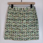 Kate Spade New York Tweed Skirt the Rules Mini Skirt Yellow Green size 4 $348 Photo 7