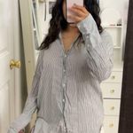 Velvet By Graham And Spencer  Striped Long Sleeve Button Down Photo 0