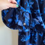 Vince Camuto DROP WAIST LONG SLEEVE NAVY BLUE DRESS WOMENS SIZE M LINED … Photo 4