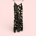 Banana Republic Cute satin stretchy silky batik safari maxi dress flowy boho Photo 2