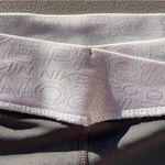Nike Women’s Pro Dri-FIT Training Tight Crop Length Gray White Leggings Large Photo 2