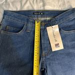 Frankie b Jeans Size 2, Inseam: 34 Inches. patchwork bootcut Blue Photo 4