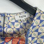 FATE. floral satin flowy blouse size small Photo 1