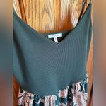 Maurice's Drop Waist Mixed Media Dress MIDI Size Large Teopical Vacation Sz L Photo 1