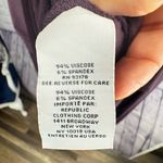 Magaschoni  Women’s viscose blend purple long sleeve top Size M Ruched sleeves Photo 8