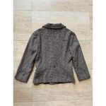 Mango MNG by‎  Brown Plaid Two Button Blazer Women Sz 6 Photo 4