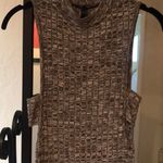 Sleeveless Mock neck Sweater Dress Gray Photo 5