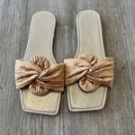 Womens Gold Twist Sandals Photo 0