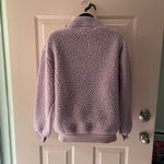 AMP “Not Your Babe” Pink/Purple & White Oversized Fuzzy Sherpa Sweatshirt XS Photo 3