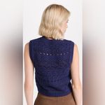 Madewell Open Stitch Sweater Vest in Navy S Photo 3
