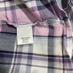 Merona  Lavender Pink Plaid Button Down Collared Shirt Size Extra Large Photo 24
