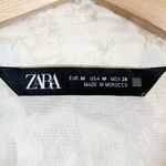 ZARA Mixed Velvet Semi Sheer Shirt Size Medium Photo 7