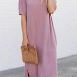 Pink Lily Mauve Tee Shirt Maxi Dress Photo 0